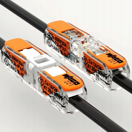 WAGO szybkozłączka przelotowa 221-2411 2x0,2-4mm2 1szt