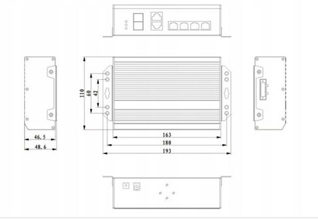 Switch przemysłowy UTEPO UTP7204GE-HPOE