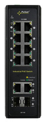 Switch przemysłowy PULSAR ISF108 (8xPoE  2xCombo)
