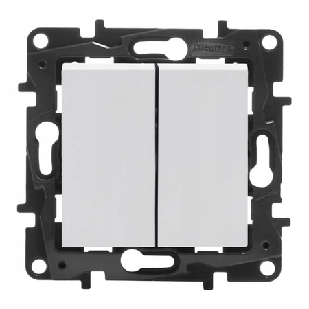 LEGRAND Niloe Step BIAŁY Łącznik podwójny świecznikowy 863105 zwierny