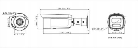 Kamera IP HIKVISION DS-2CD2T47G2H-LISU/SL 2.8mm