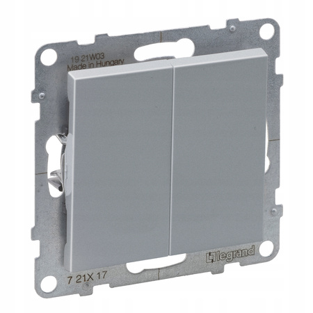 LEGRAND Suno ALUMINIUM Przycisk podwójny 721317