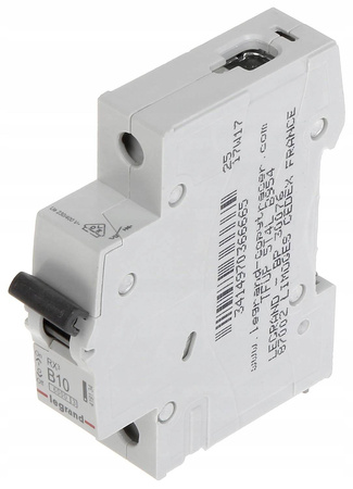 Wyłącznik nadprądowy 1P 10A B RX3 Legrand 419134