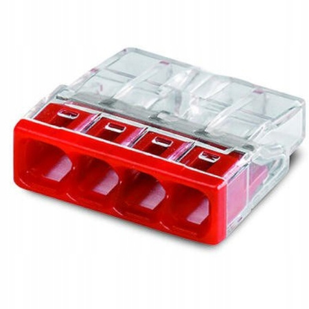 SZYBKOZŁĄCZKA WAGO NA DRUT 4x0,5-2,5mm² 100szt