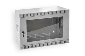 Szafa wisząca 3U 540x400x180 PB szara SZKŁO PION