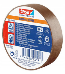 Taśma izolacyjna TESA 33m x 19mm BRĄZOWA 53988-00068-00