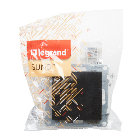 LEGRAND Suno CZARNY Przycisk pojedyńczy 721409