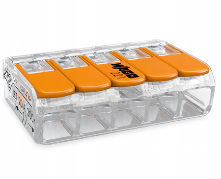 Szybkozłączka Wago 221-415 drut linka 5x4 mm 1szt