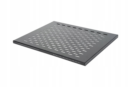 Rack 19 Półka 1U 550mm do 100kg BLACK