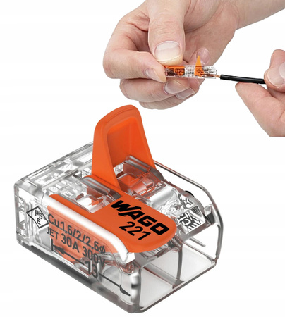 WAGO SZYBKOZŁĄCZKA 2x0,5-6mm2 221-612 1 SZT