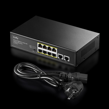 Switch POE Cudy FS1010PG 8 portowy PoE+ 120W 2xGigabit Uplink