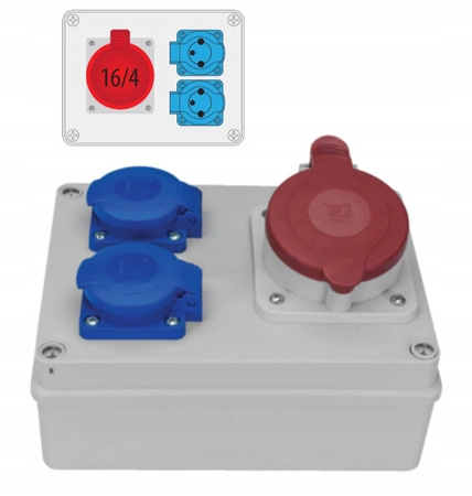 Rozdzielnica Pawbol B.1227 1x16A/4P 2x16A/250V