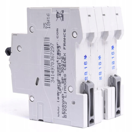 Wyłącznik nadprądowy Legrand 400 V IP20 16 A