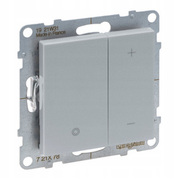 LEGRAND Suno ALUMINIUM Ścieniacz przyciskowy 5-75W dla lamp LED 721378