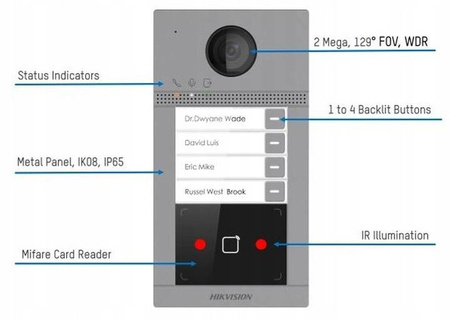 Stacja bramowa HIKVISION DS-KV8413-WME1(C)/Surface