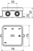 Puszka rozgałęźna 75x75x36mm IP55 OBO 2000016 A8