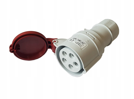 Gniazdo siłowe przenośne 32A 5P 400V IP44 Pawbol B.1042