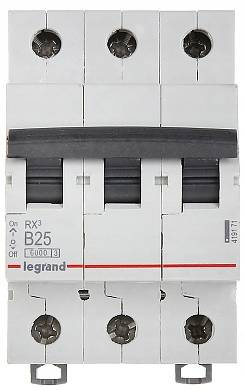 Wyłącznik nadprądowy 3P 25A B Legrand 419171