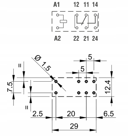 Przekaźnik mechaniczny Finder 40.61.8.230.0000