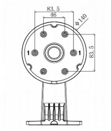 Uchwyt ścienny HIKVISION DS-1273ZJ-140 Black