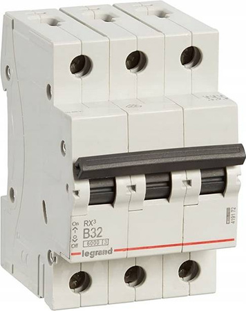 Wyłącznik nadprądowy 3P 22A B Legrand 419172