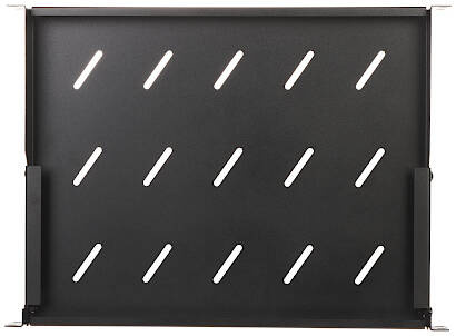 Rack 19 Półka 1U L350 REGULOWANA CZARNA