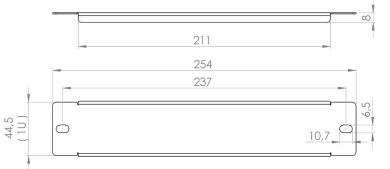 ZAŚLEPKA DO SZAFY RACK RP10-1U-B