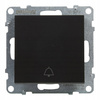 LEGRAND Suno CZARNY Przycisk pojedyńczy dzwonkowy z symbolem dwonka 721413