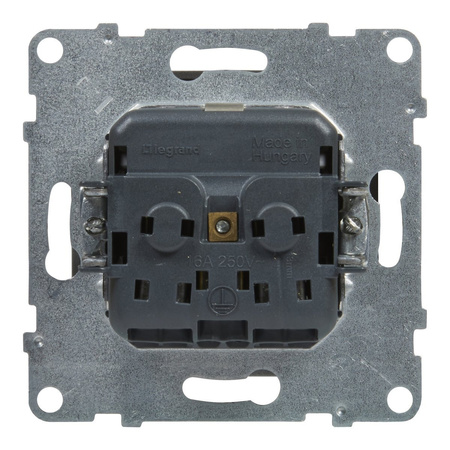 LEGRAND Suno ALUMINIUM Gniazdo zasilające pojedyncze Schuko 721320