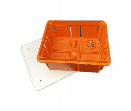 Puszka instalacyjna podtynkowa 158x127x70 OL 10004 PAWBOL z białą pokrywą