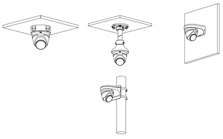 KAMERA IP IPC-HDW1439V-A-IL-BLACK Smart Dual Light - 3.7 Mpx 2.8 mm DAHUA