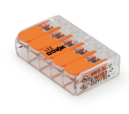 Szybkozłączka Wago 221-415 drut linka 5x4 mm 1szt