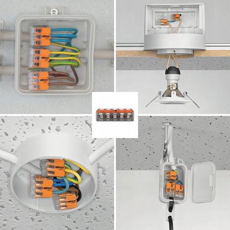 Szybkozłączka Wago 221-615 5x 0,5-6 mm² / 5 41A 1szt