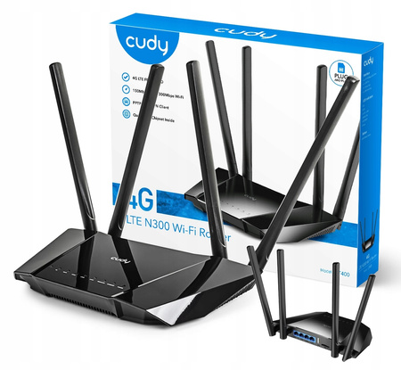 Router Cudy LT400 802.11n LTE 4G KARTA SIM (Wi-Fi 4)