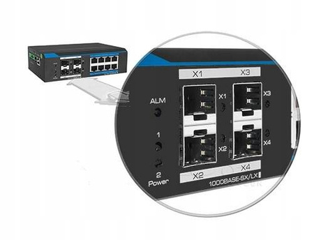 Przemysłowy 8-portowy switch UTEPO UTP7308GE-POE