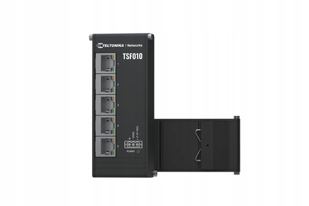SWITCH PRZEMYSŁOWY 5 PORTÓW NA SZYNĘ DIN Teltonika TSF010