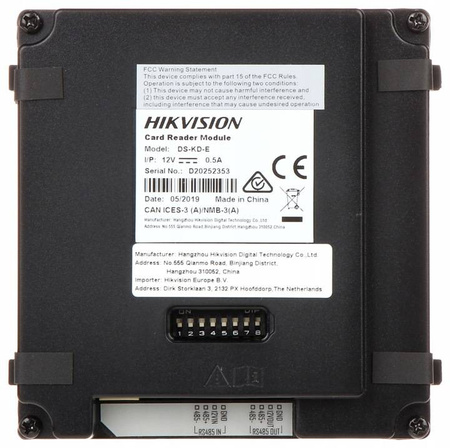 Moduł czytnika kart EM HIKVISION DS-KD-E
