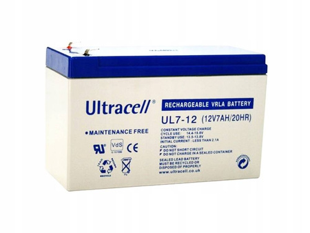 Akumulator 12V 7Ah Ultracell 8szt.