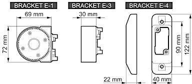 Uchwyt kulowy SATEL BRACKET E-5 GY szary