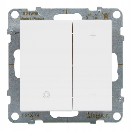 LEGRAND Suno BIAŁY Ścieniacz przyciskowy 5-75W dla lamp LED 721178A