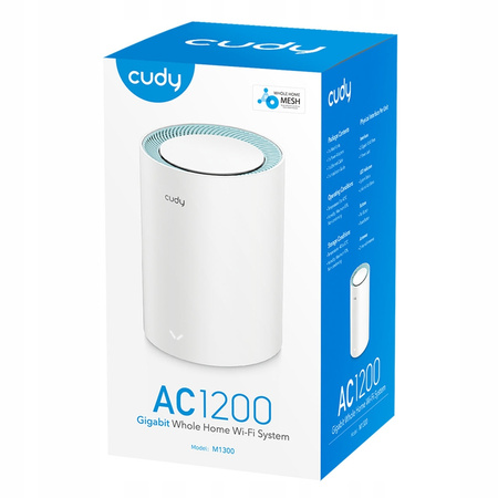 Router CUDY M1300(1-Pack) | Mesh, WiFi 5, 2,4GHz/5GHz, Gigabit