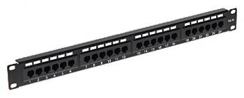 Rack 19 Patch panel 1U UTP Cat.5e 24 portów PP24