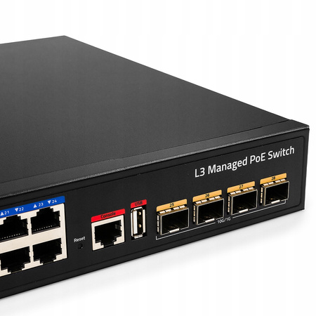 Switch POE 24 portowy z 4x SFP Cudy GS5024PS4-400W
