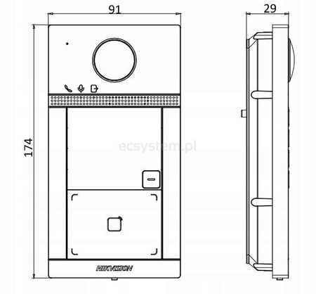 Stacja bramowa HIKVISION DS-KV8413-WME1(C)/Surface