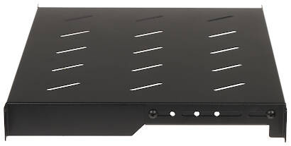 Rack 19 Półka 1U L350 REGULOWANA CZARNA