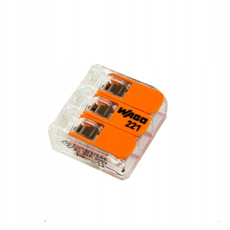 WAGO SZYBKOZŁĄCZKA 3x0,5-6mm2 221-613 30 szt.