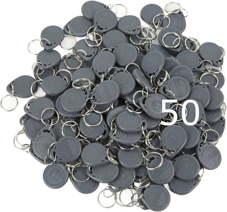 Brelok 125kHz S01039N-GY szary +NR mini 50szt