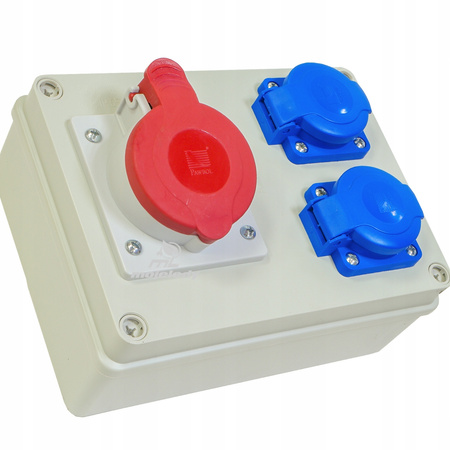 Rozdzielnica Pawbol B.1602 R-BOX 1x16A/5P 2x16A/250V IP44