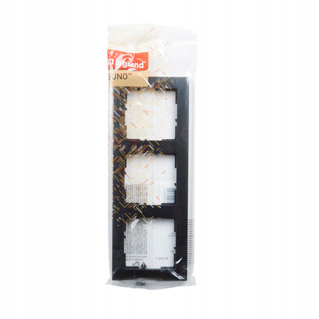 LEGRAND Suno Ramka potrójna CZARNA 721523