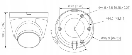 KAMERA IP IPC-HDW1439V-A-IL-BLACK Smart Dual Light - 3.7 Mpx 2.8 mm DAHUA